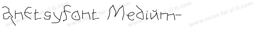 AnEtsyFont Medium字体转换